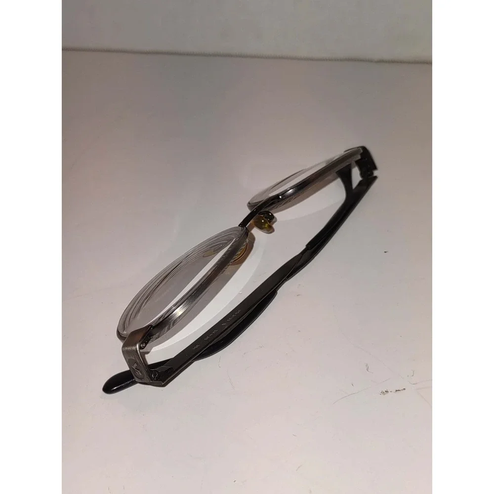 Vogue Florence VO 3133 S Glasses Oval Gunmetal Grey Metal Frames 90s Italy 52-20